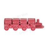 Dry Fruit Train 4 Container Set With Lid (Red) - Image 2