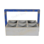 Drink Serving Tray 6 Section (Silver) - Image 4