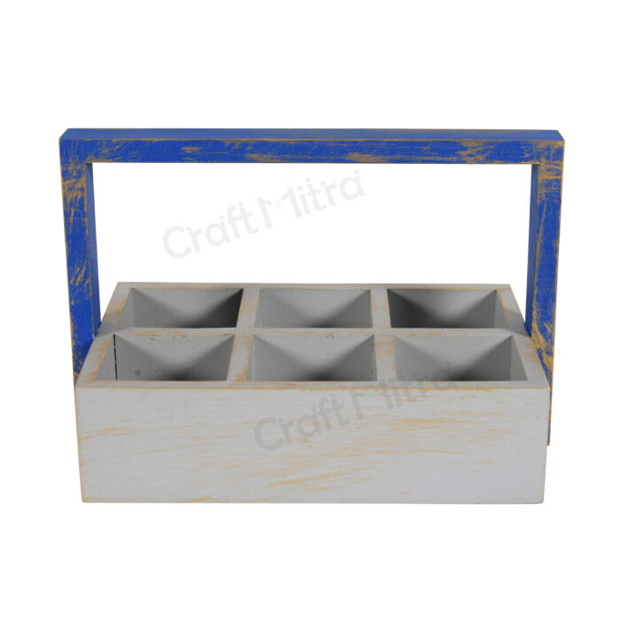 Drink Serving Tray 6 Section (Silver) - Image 4