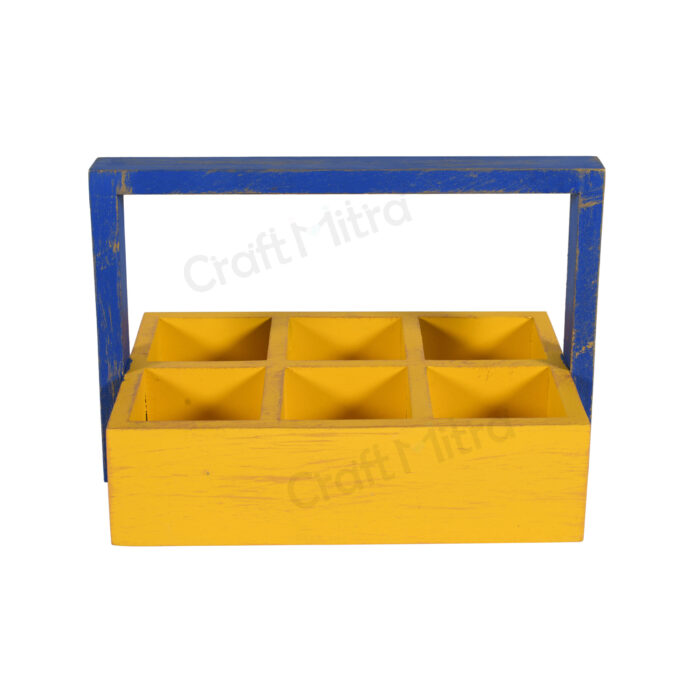 Drink Serving Tray 6 Section (Yellow) - Image 3