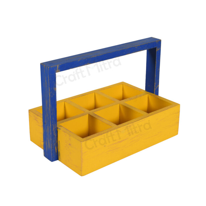 Drink Serving Tray 6 Section (Yellow) - Image 4