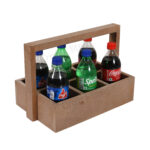 Drink Serving Tray 6 Section (Raw)