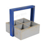 Drink Serving Tray 4 Section (Silver) - Image 4