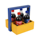 Drink Serving Tray 4 Section (Yellow)