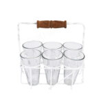 Cutting Chai Glass Set with Iron Stand - Image 4