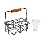 Cutting Chai Glass Set with Iron Stand - Image 4
