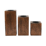 Brown Candle Holders (Set of 3) - Image 2