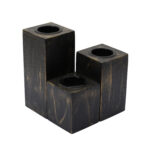 Black Candle Holders (Set of 3) - Image 4