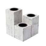 Silver Black Candle Holders (Set of 3) - Image 4