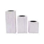 Silver Pink Candle Holders (Set of 3) - Image 2