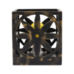 Black Rock Salt Lamp (Chariot Wheel) - Image 3