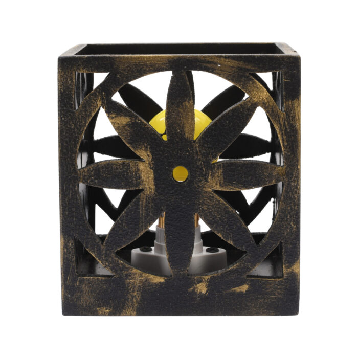 Black Rock Salt Lamp (Chariot Wheel) - Image 3