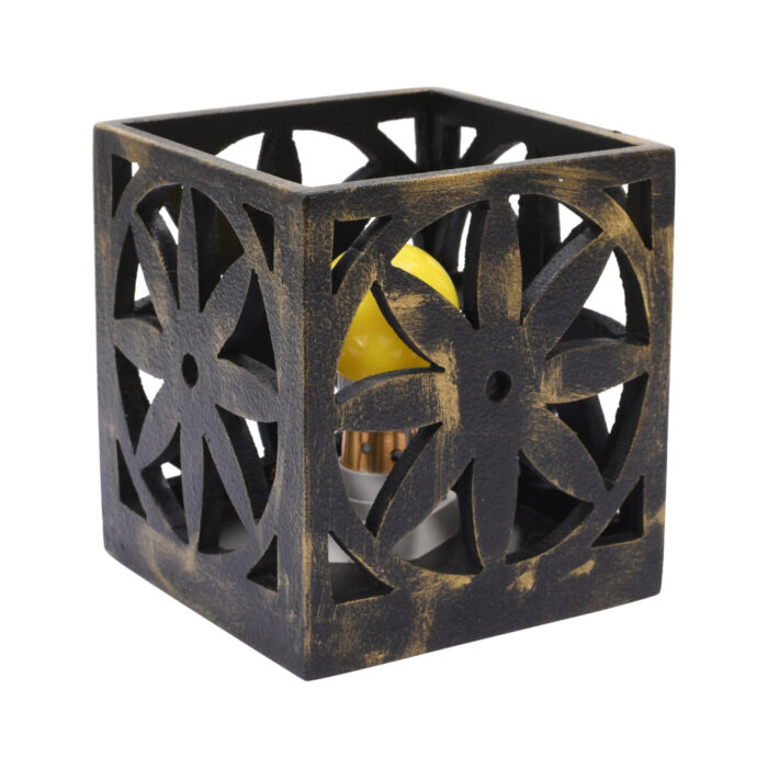 Black Rock Salt Lamp (Chariot Wheel) - Image 2