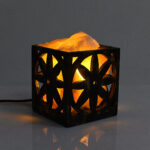Black Rock Salt Lamp (Chariot Wheel) - Image 5