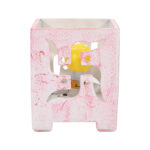 Silver Pink Rock Salt Lamp (Swastic) - Image 4