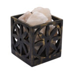 Black Rock Salt Lamp (Chariot Wheel) - Image 4