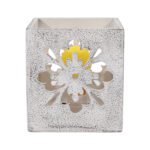 Silver Black Rock Salt Lamp (Flower) - Image 4