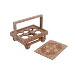 Light Brown Glass Holder Tray