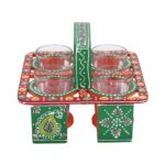 Red Tapri Glass Stand - Image 4
