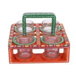 Red Tapri Glass Stand - Image 2