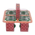 Green Tapri Glass Stand - Image 3