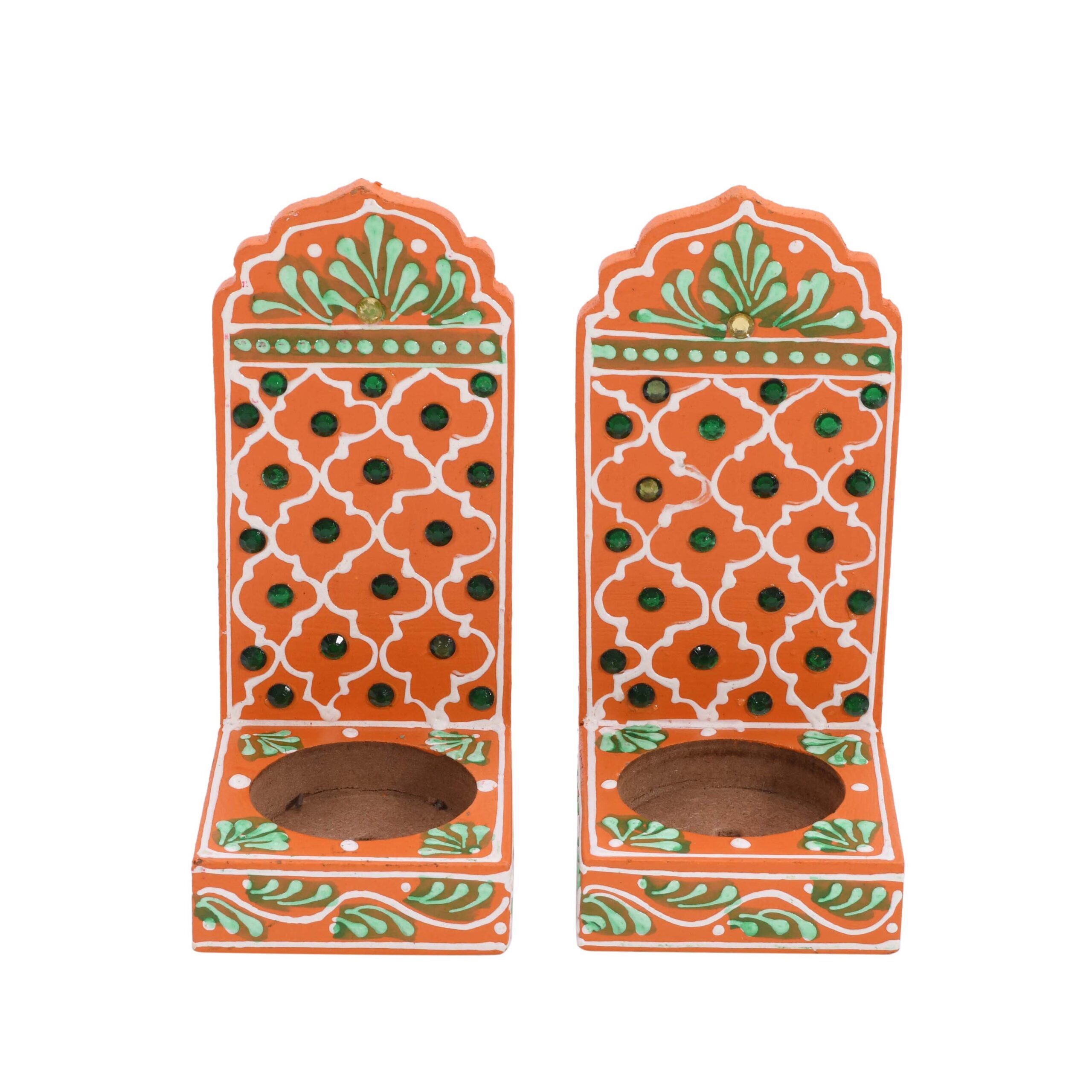 Jharokha T Light Holder (Pack of 2) - Image 1
