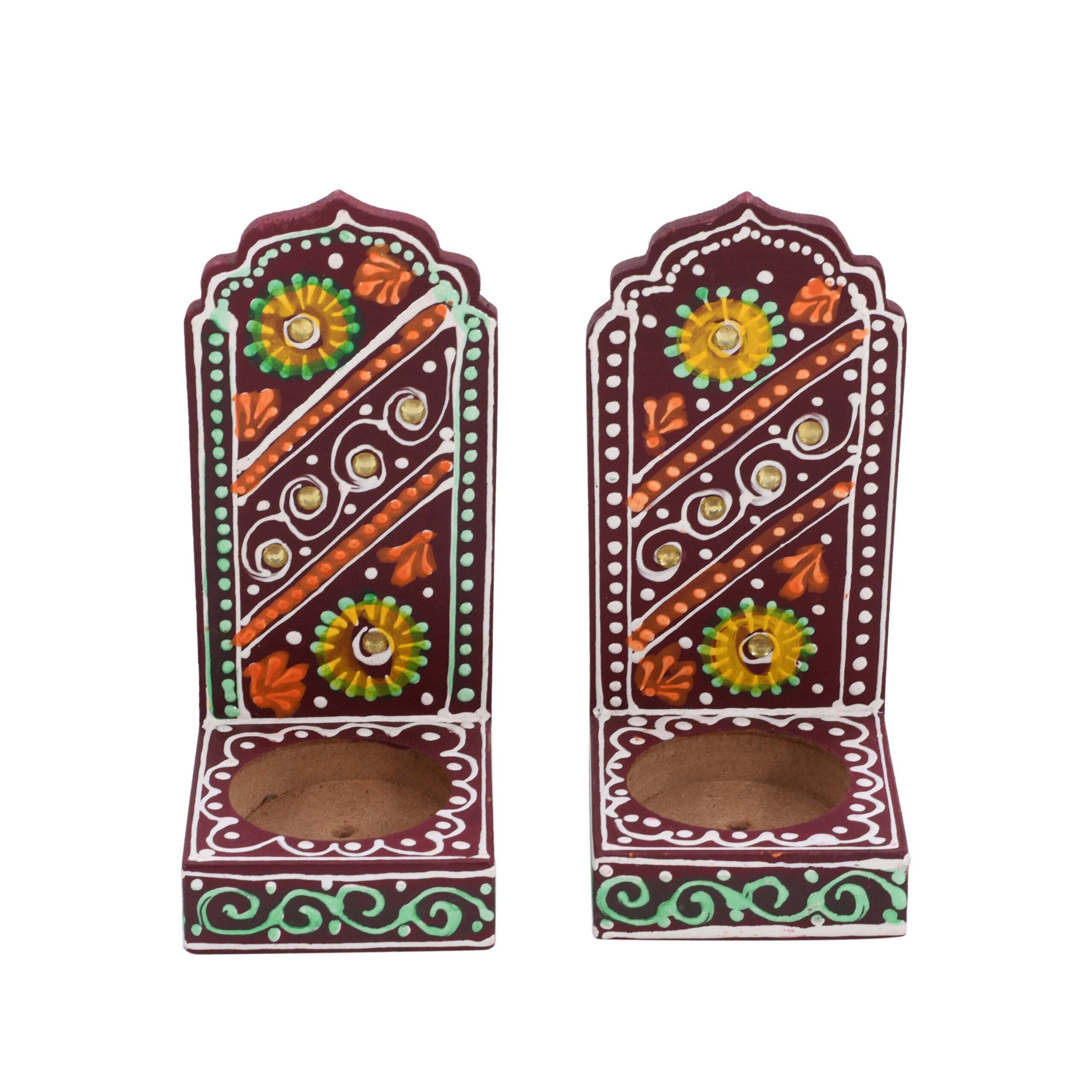 Jharokha T Light Holder (Pack of 2) - Image 1