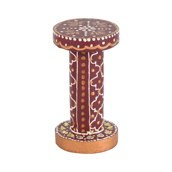 Maroon Candle Stand - Image 2