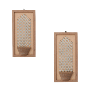 Moroccan Jaali Mirror Stand Set of 2