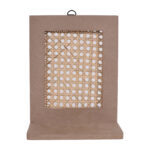 Rattan MDF Rectangle Wall Shelf
