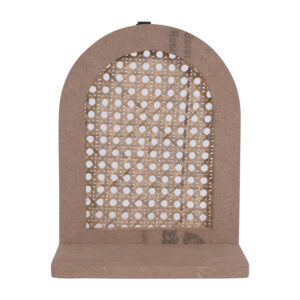 Rattan MDF Arch Wall Shelf