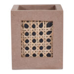 Rattan MDF 1 Compartment Cutlery Holder - Image 3