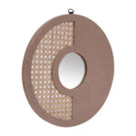 Rattan MDF Round Mirror Jharokha - Image 3