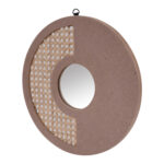 Rattan MDF Round Mirror Jharokha - Image 2
