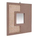 Rattan MDF Square Mirror Jharokha - Image 3