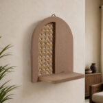Raw MDF Rattan Shelf