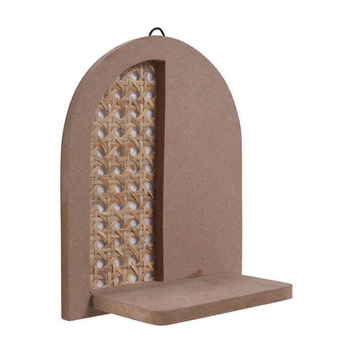 Raw MDF Rattan Shelf - Image 3