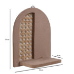 Raw MDF Rattan Shelf - Image 2