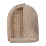 Mango Wood Raw Rattan Jharokha - Image 4